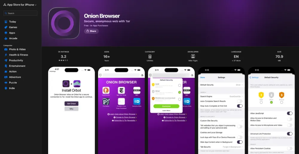 Tor browser Iphone